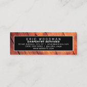 Moderne lijst voor kunsthoutbewerking mini visitekaartje (Achterkant)