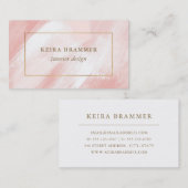 Moderne Lijst voor penseelstreken Gold Visitekaartje (Voorkant / Achterkant)