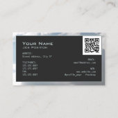 Moderne lijst voor wolken visitekaartje (Achterkant)