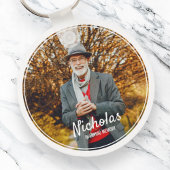 Moderne Lijsten Eenvoudige foto begrafenis Sleutelhanger