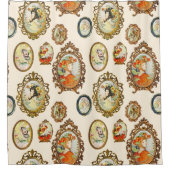 Moderne  Lijsten voor nieuwe meisjes Douchegordijn (Voorkant)