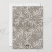 Moderne lijstKerstmis + De Foto van de Typografie Feestdagenkaart (Achterkant)