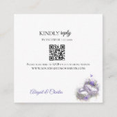 Moderne lila Behuizing Kaart (Voorkant)