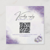 Moderne lila Behuizing Kaart (Voorkant)