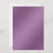 Moderne Lila bloemen sparen de datum Save The Date (Achterkant)