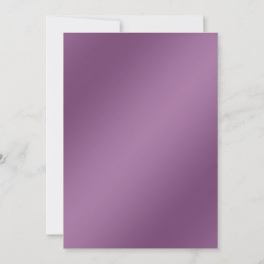 Moderne Lila bloemen sparen de datum Save The Date (Achterkant)