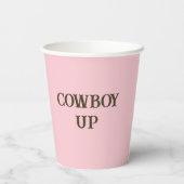 Moderne Lila Cowboy Cowgirl Westerne laarzen Papieren Bekers (Achterkant)