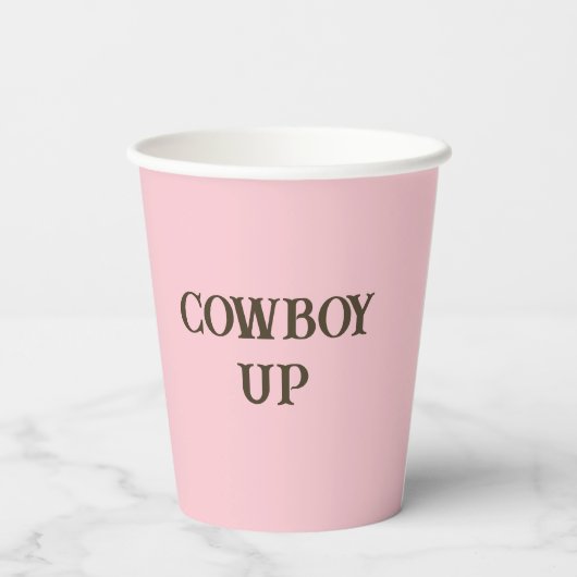 Moderne Lila Cowboy Cowgirl Westerne laarzen Papieren Bekers (Achterkant)