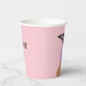 Moderne Lila Cowboy Cowgirl Westerne laarzen Papieren Bekers (Rechts)