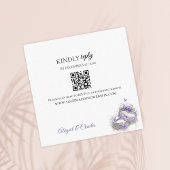 Moderne lila Enclosure Card Informatiekaartje