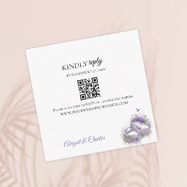 Moderne lila Enclosure Card Informatiekaartje