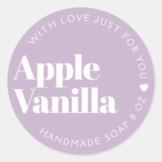 Moderne Lila label voor gebold typografie