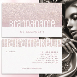 Moderne Lila Lavendel Elegante Glitter Glam Textuu Visitekaartje