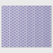 Moderne lila maagdenpalm aangepaste monogram initi cadeaupapier (Vlak)