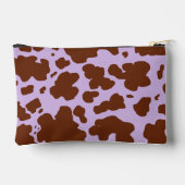 Moderne Lila Paarse en Bruine Koe Skin Print Etui (Achterkant)
