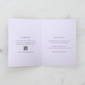 Moderne Lila QR-code Elegante bruiloft (Binnen)