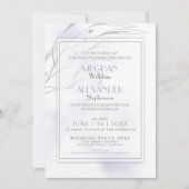 Moderne Lila Waterverf Splash Kaart (Voorkant)