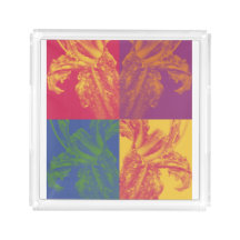 Moderne Lily Art Tray – Blok Kleur Ontwerp van Ori