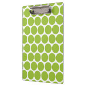 MODERNE LIME GROENE, WITTE POLKA STIPPEN KLEMBORD (Links)