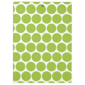 MODERNE LIME GROENE, WITTE POLKA STIPPEN KLEMBORD (Achterkant)
