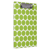 MODERNE LIME GROENE, WITTE POLKA STIPPEN KLEMBORD (Rechts)