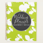 Moderne Lime Lemon Silhouet Trouw Planner (Voorkant)