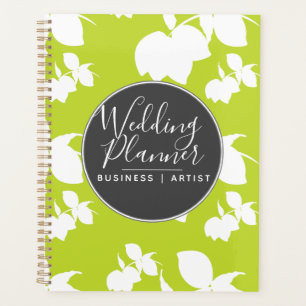 Moderne Lime Lemon Silhouet Trouw Planner