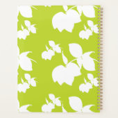 Moderne Lime Lemon Silhouet Trouw Planner (Achterkant)