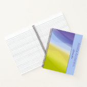 Moderne limoen blauw lavendelnaam Teacher Planner Notitieboek (Binnen)