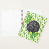 Moderne limoen citroenpatroon Limoncillo bruiloft Planner (Display)