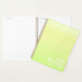 Moderne limoengroene Ombre Planner (Display)