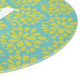 Moderne limoengroene turquoise abstracte bloemenmo snijplank (Hoek)