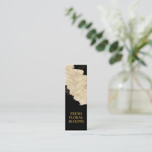 Moderne line Art Florist Product Labels Kaart (Staand voorkant)