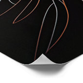 Moderne line Art Woman Portret ai Art Poster (Hoek)