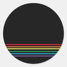 Moderne lineaire regenboog op zwart