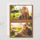 Moderne Lines Terracotta 3 Fotogradatie Partij I Kaart (Achterkant)