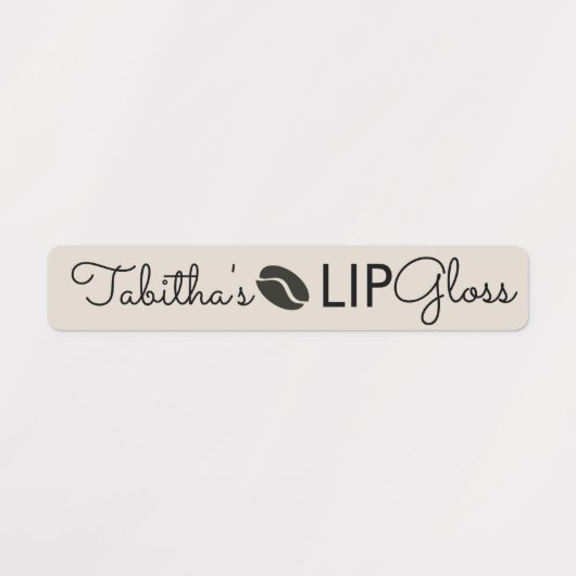 Moderne Lip Gloss Coffee Branding Packaging Labels (Design 1)