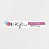 Moderne Lip Gloss Icecream Branding Packaging Labels (Design 2)