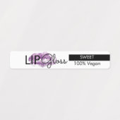 Moderne Lip Gloss Lips brandend Packaging Labels (Design 1)