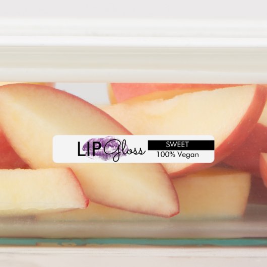 Moderne Lip Gloss Lips brandend Packaging Labels (Aangebracht)
