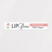 Moderne Lip Gloss Watermelon Branding Packaging Labels (Design 2)