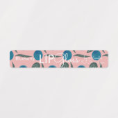 Moderne Lipgloss Blauwebes Branding Verpakking Roz Labels (Design 1)