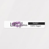 Moderne Lipgloss Lippen Merkverpakkingslabels Labels (Design 2)