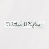 Moderne lipgloss marmeren branding verpakking labels (Design 1)