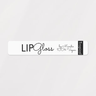 Moderne Lipgloss-merking Verpakkingslabels Labels