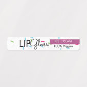 Moderne Lipgloss Sprinkles Merkverpakking Labels (Design 1)