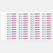 Moderne Lipgloss Sprinkles Merkverpakking Labels (Vel)