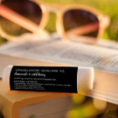 Moderne lippenbalsem Zwart Product Ingrediëntenlij Etiket