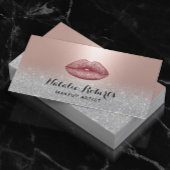 Moderne Lips Salon Blush Roos Gold Makeup Artist Visitekaartje