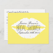 Moderne lips Vrijgezellenfeest Recipe Kaarten (Voorkant / Achterkant)